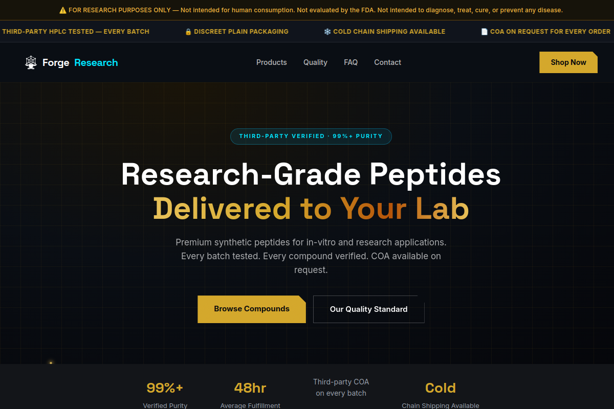 Forge Research website