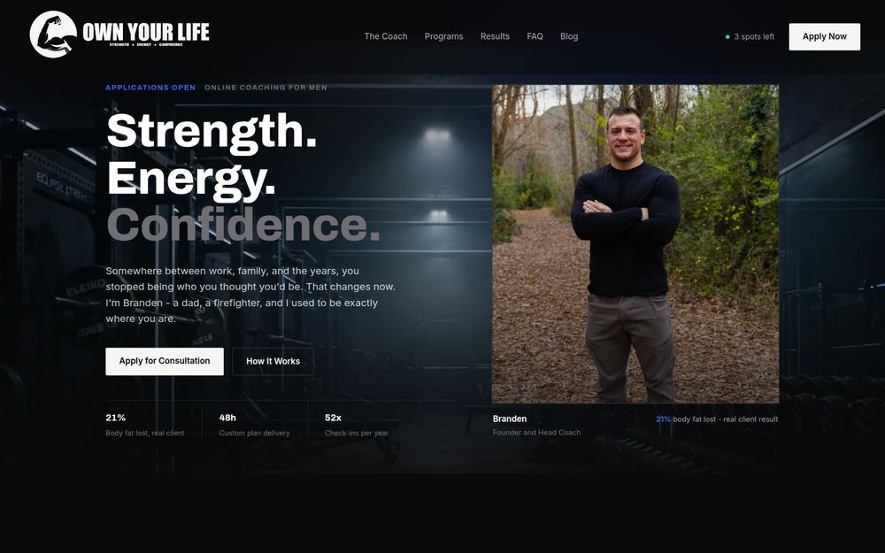 Own Your Life website